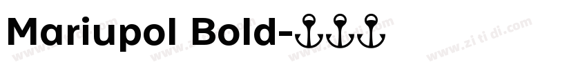 Mariupol Bold字体转换